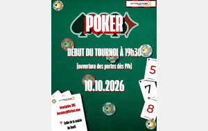 Premier poker Téléthon le 10 octobre