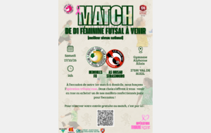 Premier match à domicile pour nos féminines